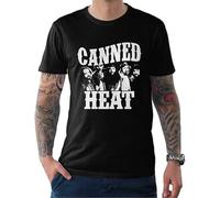 Short Canned Heat T-Shirt en Coton Homme Femme, Noir , XXL