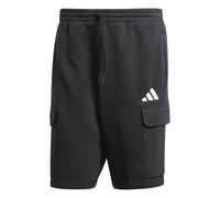 adidas Homme Essentials Feelcozy Fleece Cargo Short Shorts, Black/White, S