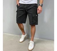 Short cargo décontracté à taille élastique et multi-poches pour hommes, convenant pour le port décontracté quotidien, les sorties de w nd, les voyages, les retrouvailles entre amis, etc. Ce short