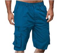 Short cargo décontracté pour homme d'été, pantalon court de travail confortable, short de sport avec poches mode bermuda léger, short sportif doux, vêtement de sport respirant pour courir et la plage