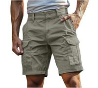 Short cargo décontracté pour homme d'été, pantalon court de travail confortable, short de sport avec poches mode bermuda léger, short sportif doux, vêtement de sport respirant pour la course et la