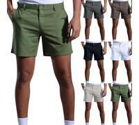 Short cargo décontracté pour homme - Taille élastique avec plusieurs poches - Pantalon de survêtement d'été décontracté - Pantalon confortable et léger pour le golf en plein air - Pantalon court
