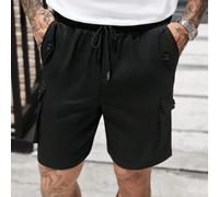 Short cargo décontracté pour hommes à taille élastique et multi-poches, convenant pour le port décontracté quotidien, les sorties de w nd, les voyages, les retrouvailles entre amis, etc. Ce short