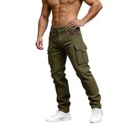 Short cargo décontracté Y2K - Motif gaufré - Coupe décontractée avec poches - Respirant - Short cargo pour homme - Short de travail pour la randonnée, le combat, le sport, l'entraînement, le cyclisme