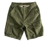 Short cargo d'été pour homme - Couleur unie - Bermuda - Taille élastique - Multipoches - Pantalon de loisirs - Pantalon de sport - Simplicité - Pantalon de randonnée, vert, 3XL