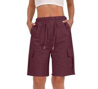 Short Cargo Femme Noir Running Eponge Bleu Grossesse Handball Satin Classique Marche Métallisé Brillant Electrique Creme Polyester Bloomer Bermudafemme Micro Ella E Shorte