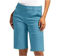 Short Cargo Femme Shorts Bermuda Été élastique Taille Léger Short de Randonnée Sport Jogging Décontracté Extérieur avec Poches Pantalon D'été Mode Shorts à Taille Haute et à Jambes Larges