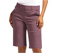 Short Cargo Femme Shorts Bermuda Été élastique Taille Léger Short de Randonnée Sport Jogging Décontracté Extérieur avec Poches Pantalon D'été Mode Shorts à Taille Haute et à Jambes Larges