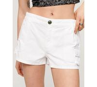 Superdry Vintage Utility Cargo Shorts Beige L Femme