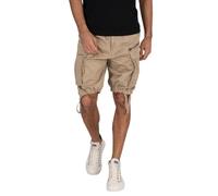 Short cargo G-Star Rovic pour hommes, Beige - Poches zippées et boutonnées - Coupe ample 31