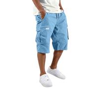 Short Cargo Homme Décontracté Bermuda Shorts et Bermudas Cargo Bouton Couleur Unie Coupe Ample Pantalon Court avec Multi-Poche Grande Taille Casual Short de Sport Jogging Randonnée Outdoor