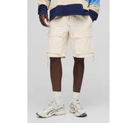 Short cargo large à taille élastiquée homme - ecru - S, ecru