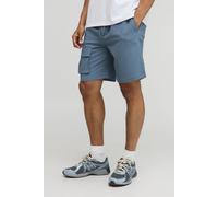 Short cargo large en tissu crêpe homme - bleu - XS, bleu
