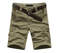 Short cargo pour homme avec plusieurs poches - Vêtement de travail d'été décontracté en coton - Short utilitaire de travail - Short de travail essentiel pour le camping, la randonnée, l'escalade, les