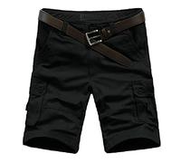 Short cargo pour homme avec plusieurs poches - Vêtement de travail d'été décontracté en coton - Short utilitaire de travail - Short de travail essentiel pour le camping, la randonnée, l'escalade, les