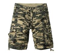 Short cargo pour homme avec poches - Coupe décontractée - Short cargo camouflage pour homme - Durable - Demi-pantalon léger pour la randonnée, l'escalade, l'été, le travail, le camping, la pêche