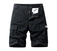 Short cargo pour homme avec poches - Short de combat pour homme - Short de randonnée durable - Short de sécurité en plein air - Short de marche d'été léger - Short de camping multi-poches pour armée