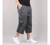 Short Cargo pour hommes, pantalon ample et décontracté, taille élastique, grande taille, pantalon de survêtement pour Jogging en plein air, tendance, multi-poches, été 0036khaki