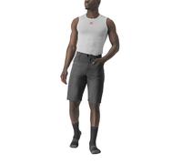 Short Castelli Unlimited Baggy Gris Foncé Noir, Taille XS.