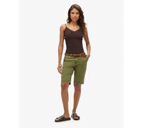 Superdry City Chino Shorts Vert S Femme