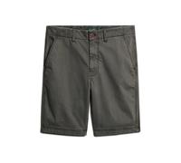 Superdry – Short chino – Vintage Officer – Gris – Taille 36 Homme