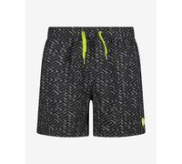 Short CMP Microfiber noir vert fluo - S