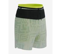Short Compressport Trail Racing 2-In-1 blanc bleu - XL