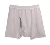 Short confortable pour homme avec coupe ample ouverte pour un usage quotidien, idéal comme sous-vêtement, pour se détendre, faire du sport ou travailler (argenté, taille XL)