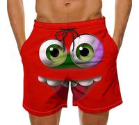 Short Coton Molleton Homme Long Tendance Velo Vélo Basketball Déchiré Motif Laterales Cuisse Multi Carreaux Thermique Tres Regular Pomme Recy nd Us