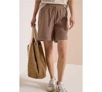 Short coupe droite en gaze de coton