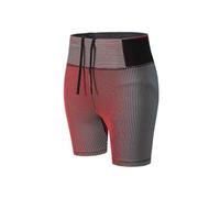 Short Course à Pied Short de Compression for Homme, Short Sport à Double Couche, for Fitness, vêtements for, for Femme, for Yoga, entraînement, Marathon, Course Pied(Red - Ladies,M)