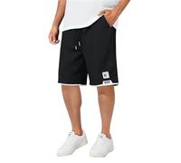 Short Court Homme Ete Sport Coton Sportswear Pantalon Cargo Baggy Basketball en Jean Classique de Gym