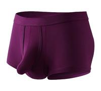 Short Court Homme Sexy, Boxer Homme Invisible Sans Couture Taille Haute Caleçon Trompes D'éléphant Décontracté Respirantete Confortable Couleur Unie Culotte Course À Pied Léger Sous-Vêtements