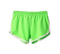Short court sexy pour homme - Yoga Active - Short d'entraînement solide et décontracté - Short d'été - Bikini avec short pour femme - Ensemble fluo, vert, M