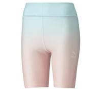 Short Cycliste Bleu/Rose Femme Puma Gloa Aop L