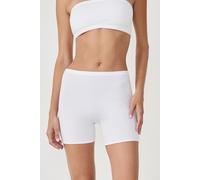 Short cycliste en coton biologique extensible - Coton 360 - L - Blanc - Femme - Etam