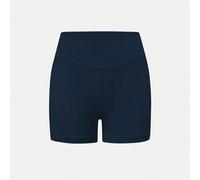 Short cycliste taille haute pour adolescentes avec ceinture croisée, fabriqué dans des couleurs unies avec un tissu stretch 4 sens anti-accroupissement pour la course, le cyclisme et l'entraînement 14