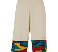 Dangerous DNGRS Pantalon 'HideMe' beige clair / bleu foncé / émeraude / rouge foncé, Taille 31-32