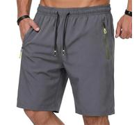 Short d'athlétisme pour homme à séchage rapide - Short de sport léger avec poches