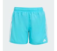 adidas - Kid's 3 Stripes Shorts - Boardshort - 176 - lucid cyan / white