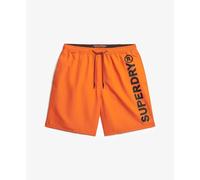 Superdry Sport Graphic 17´´ Swimming Shorts Orange M Homme
