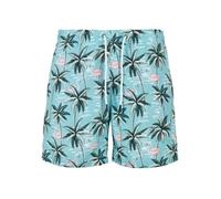 Short de bain à motif Urban Classics - bleu/rose - XS XXL