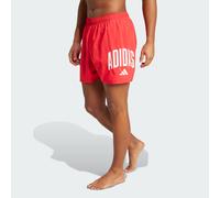 Short de Bain adidas Logo 5 Pouces Pure Ruby / White M