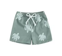 Short de Bain Bébé Garçon Maillot de Bain Enfant Imprimé Shorts de Plage Piscine Natation (Vert Tortue, 18-24 Months)