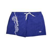 Short De Bain Bleu Motifs Graphiques Et Cordon Blancs Homme Umbro