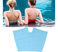 Short de bain en silicone pour femme, maillot de bain menstruel, short de bain menstruel étanche avec 4 coins imperméables et étanches à séchage rapide pour filles, adolescentes (Bleu)