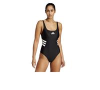 Short de Bain FEMME Adidas Entier BIG BARS SUIT Noir Polyester à séchage rapid