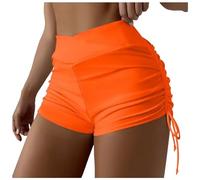 Short de Bain Femme Bas de Maillot Contrôle du Ventre Culotte Boxer à Cordon Maillot de Bain Court Séchage Rapide avec Doublure MaillotMenstruel Culotte