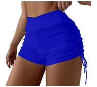 Short de Bain Femme Bas de Maillot Contrôle du Ventre Culotte Boxer à Cordon Maillot de Bain Court Séchage Rapide avec Doublure MaillotMenstruel Culotte