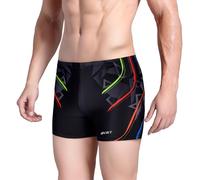 Short De Bain Homme Court, Maillot de Bain Homme Piscine municipale Poids Léger Boxer De Bain Moulant Respirant à Séchage Rapide Trunks Court de Sport Boardshort Short Plage (Black, S)